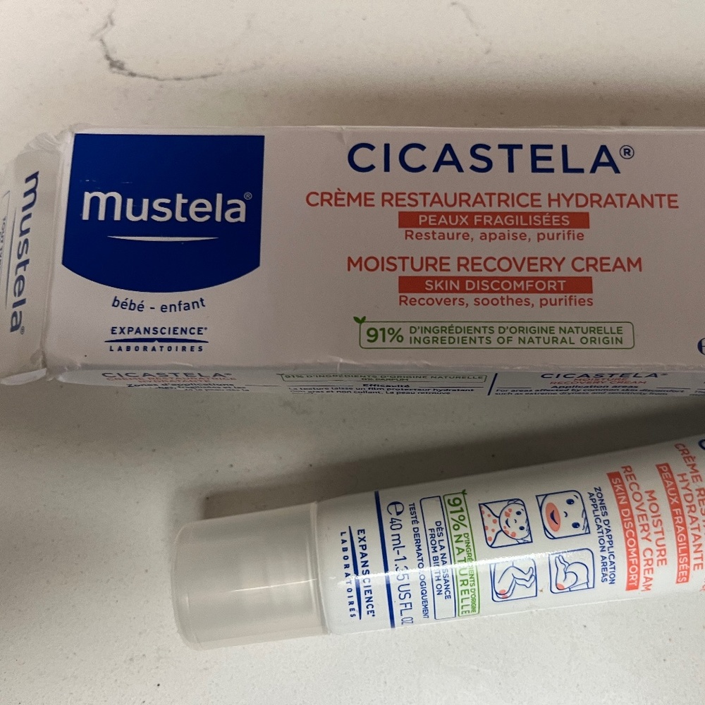 NEW Mustela Cicastela Moisture Recovery Cream made in France, French baby cream